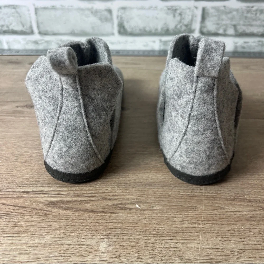 Birkenstock Kids Gray Wool‎ Slippers